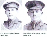 WOOLER HERBERT SYKES    (on the left; his brother on the right)