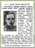 Berry George Herbert Bert (Toronto Evening Telegram, October 1917)