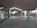  interieur bezoekerscentrum in opbouw 