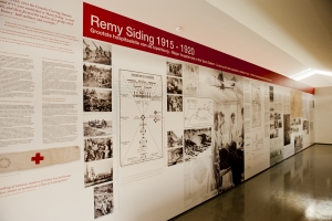 Remy Siding panneau dans le centre des visiteurs