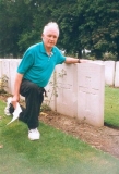 William Airey Raymond Boyd nephew at grave, 1998.
